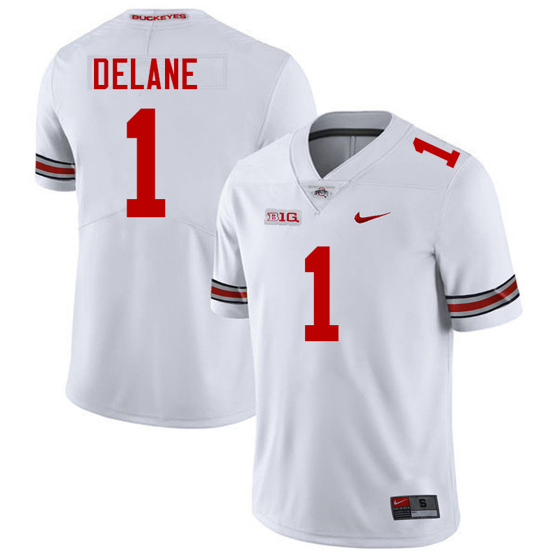 Faheem Delane Ohio State Buckeyes Jersey College Football Uniforms-White